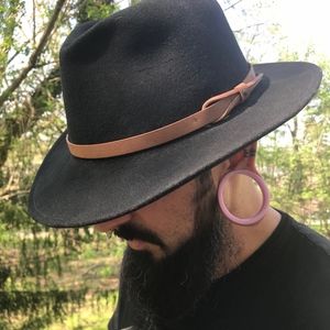 Mens Western Outback Wide Wool Felt 
